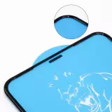 Tempered Glass iPhone 17 Pro Max - Vitre de protection d'écran intégrale avec bord en silicone anti-choc