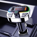 FM Transmitter Dudao R2PRO+ Bluetooth 5.3 2x USB-A PD 25W RGB LED - Silber