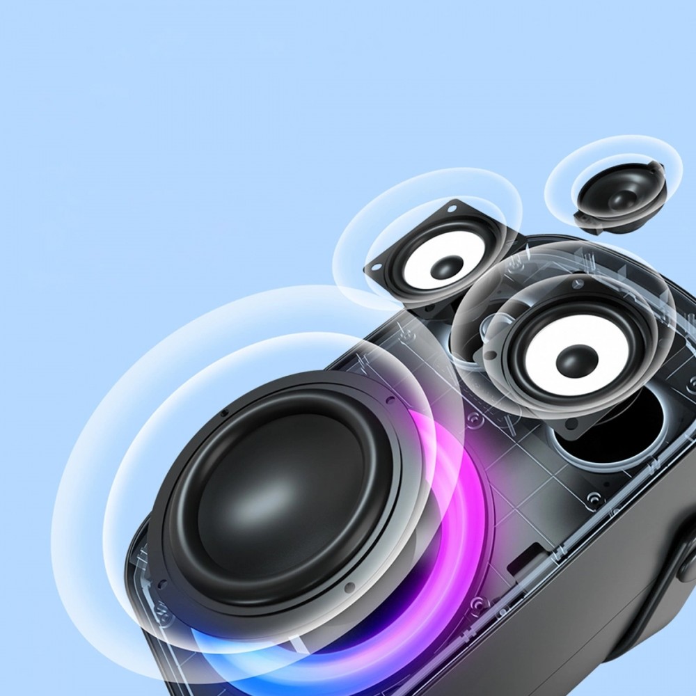 Tronsmart Halo 100 60W - Enceinte Bluetooth sans fil portable avec hanse - Noir