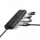 Ugreen Hub USB-A à 4 ports Multiport Highspeed 5Gbps extra plat 4x USB-A 3.0 plug and play - Noir