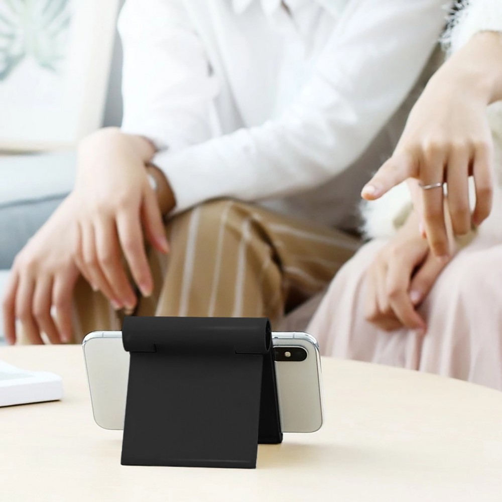 Ugreen support universel, compact, &eacute;l&eacute;gant et pliable pour smartphone et tablette - 95x85mm - Noir
