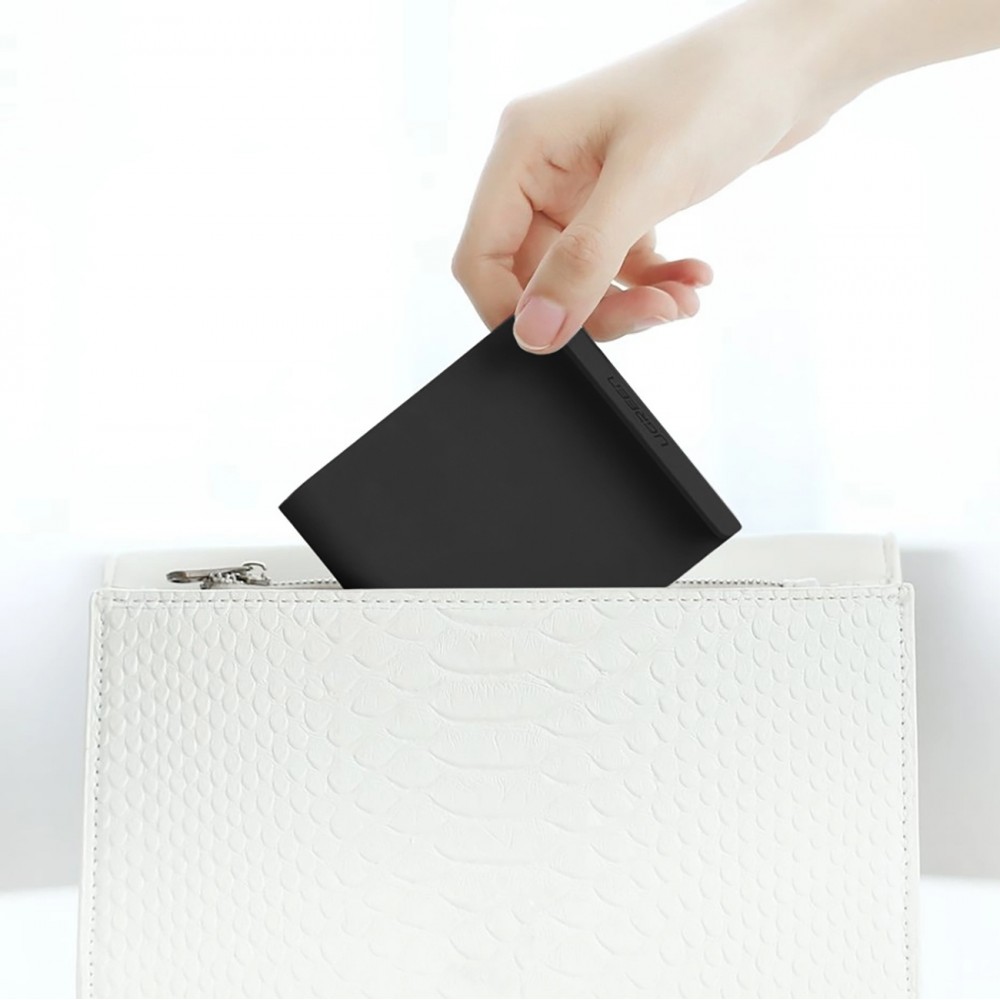 Ugreen support universel, compact, &eacute;l&eacute;gant et pliable pour smartphone et tablette - 95x85mm - Noir