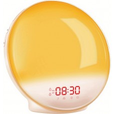 Wake-up Light réveil alarme digital avec lumière LED simulateur d'aube lumière naturelle