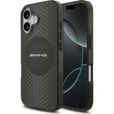 iPhone 17 Case H&uuml;lle - AMG Transparent MagSafe Schutz elegant - Doppelter Layer - Schwarz