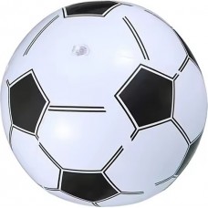 Aufblasbarer Strandball Fussball Design kreativ für Party Dekoration Training und Outdoor Freizeit - Weiss