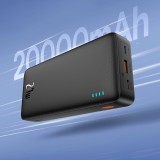 Powerbank batterie externe Baseus Airpow 20000mAh charge rapide 20W PD USB-A / USB-C - Noir