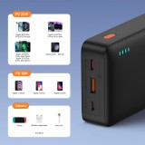 Powerbank batterie externe Baseus Airpow 20000mAh charge rapide 20W PD USB-A / USB-C - Noir