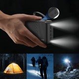 Batterie externe Dudao K11 Pro Powerbank 20000mAh avec c&acirc;bles int&eacute;gr&eacute;s - Noir