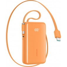 Joyroom JR-PR2L Powerbank 10000mAh 35W mit integrierten USB-C-Kabeln - Orange