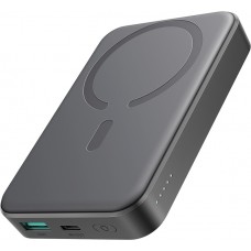 Powerbank Joyroom JR-W020 Mini 10000mAh USB-A / USB-C Induktiv 20W mit USB-C Kabel - Schwarz