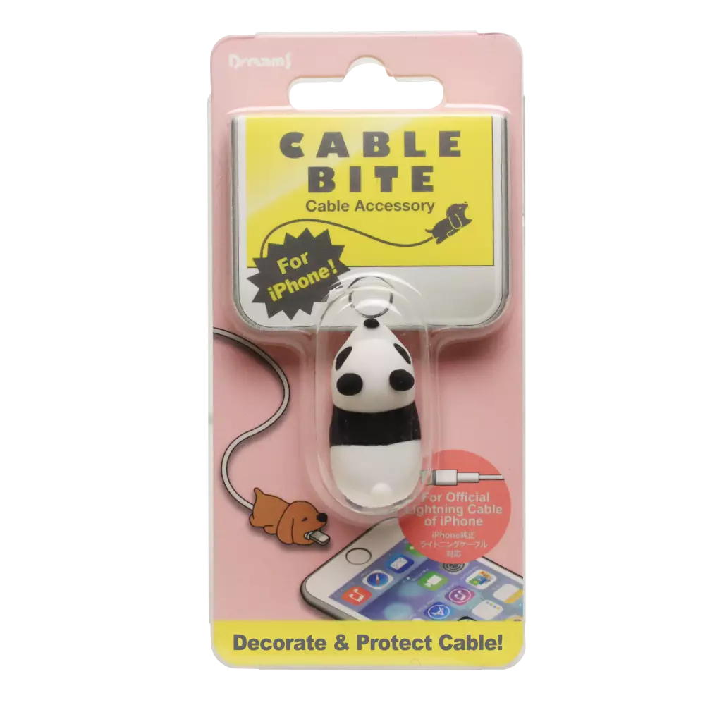 Protection de câble décorative et amusante pour la fiche de connexion de câble - Panda