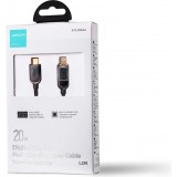 Joyroom A4 USB-C / Lightning Kabel 20W mit Display (1.2m) - Schwarz