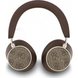 Casque Bluetooth Guess 4G Classique Logo ENC 45h d'autonomie - Brun
