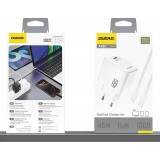 Dudao A28C 45W GaN Wandladegerät mit rutschfestem USB-C-Kabel - Weiss