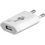 Goobay USB-A Ladeger&auml;t 5W Kompaktes Wandladeger&auml;t USB - Weiss