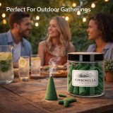 Citronella R&auml;ucherkegel Premium handgemacht lange Brenndauer Anti M&uuml;cken f&uuml;r draussen ideal f&uuml;r den Sommer - Gr&uuml;n
