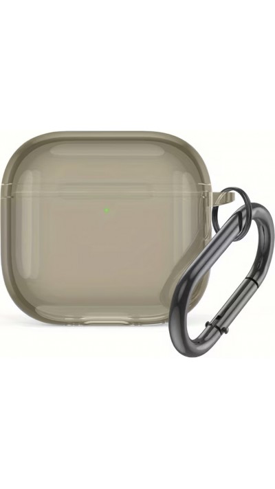 AirPods 4 Case Hülle - Transparentes TPU-Silikon - Braun