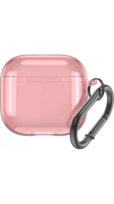 AirPods 4 Case Hülle - Transparentes TPU-Silikon - Rosa