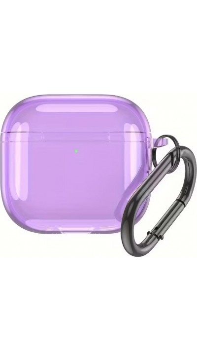 AirPods 4 Case Hülle - Transparente TPU Silikon - Violett