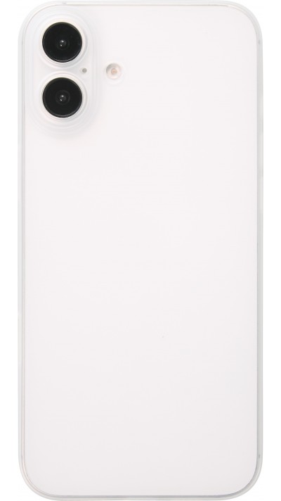 iPhone 16 Plus Case Hülle - Ultraflaches matte semi-transparente Kunststoff - Weiss