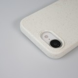 Coque iPhone 17e / 16e - Bio Eco-Friendly nature avec cordon collier - Blanc
