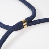 Coque iPhone 17e / 16e - Bio Eco-Friendly nature avec cordon collier - Bleu