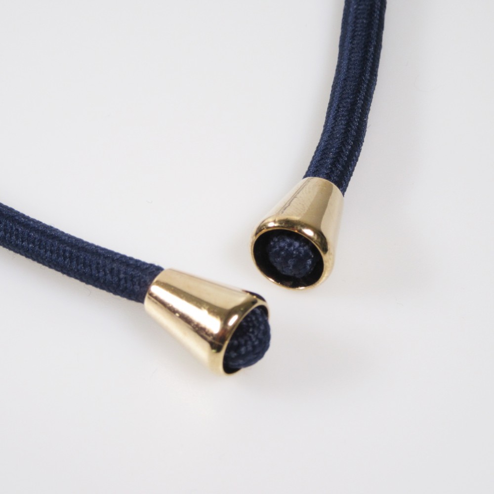 Coque iPhone 17e / 16e - Bio Eco-Friendly nature avec cordon collier - Bleu