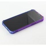 Coque iPhone 17e / 16e - Bumper Rainbow Silicone anti-choc avec bords protégés -  violet - Bleu