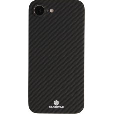 Coque iPhone 17e / 16e - Carbomile case de protection en fibre de carbone aramide véritable - Noir