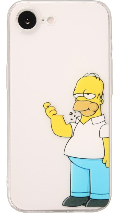 iPhone 16e Case Hülle - Gummi cartoon Homer Simpson