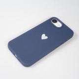 Coque iPhone 17e / 16e - Gel coeur - Bleu