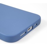 Coque iPhone 17e / 16e - Gel coeur - Bleu