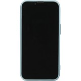 Coque iPhone 16e - Gel souple avec vitre de protection cam&eacute;ra MagSafe - Bleu