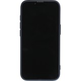 Coque iPhone 16e - Gel souple avec vitre de protection cam&eacute;ra MagSafe - Bleu fonc&eacute;
