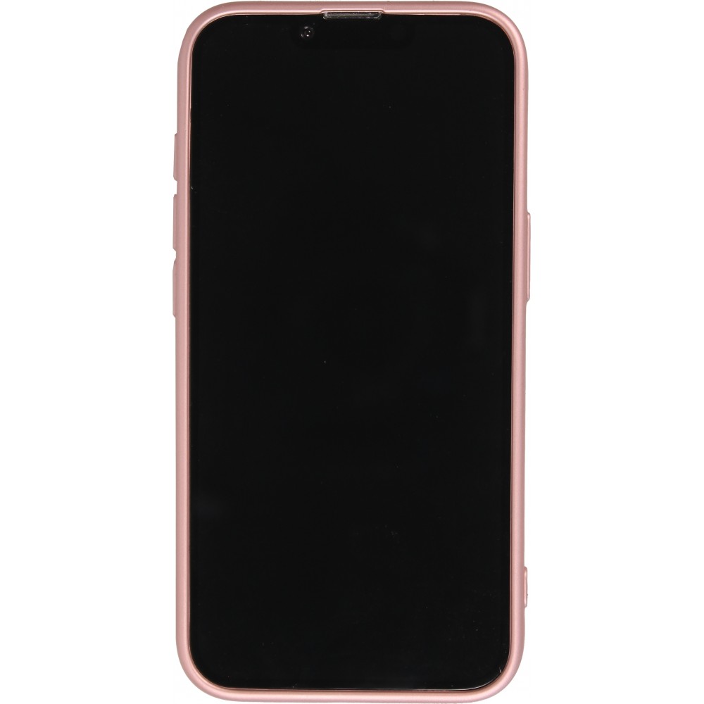 Coque iPhone 16e - Gel souple avec vitre de protection cam&eacute;ra MagSafe - Rose