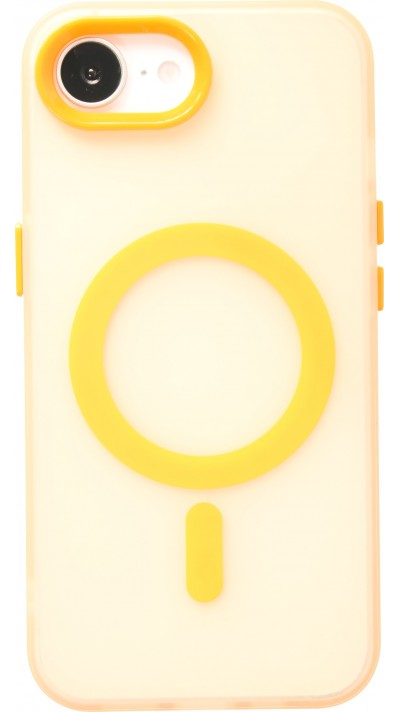 iPhone 16e Case Hülle - Jelly Color Semi-transparent mit MagSafe - Orange - Orange