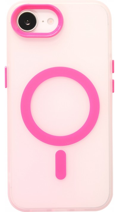iPhone 16e Case Hülle - Jelly Color MagSafe - Semi-transparent Rosa - Rosa
