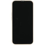 Coque iPhone 17e / 16e - Silicone Mat Coeur doré - Beige