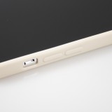 Coque iPhone 17e / 16e - Silicone Mat Coeur doré - Beige