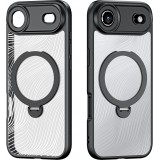 Coque iPhone 17 Air - Dux Ducis Aimo Mag Series avec support et anneau magn&eacute;tique - Noir
