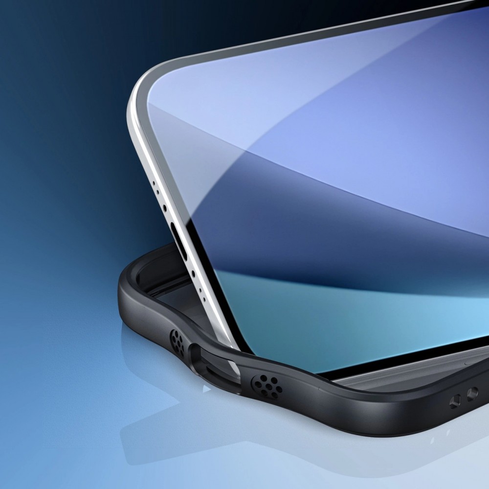 Coque iPhone 17 Air - Dux Ducis Aimo Mag Series avec support et anneau magn&eacute;tique - Noir