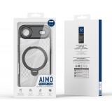 Coque iPhone 17 Air - Dux Ducis Aimo Mag Series avec support et anneau magn&eacute;tique - Noir