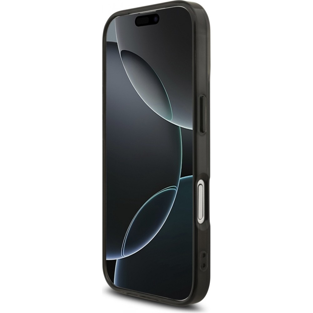 iPhone 17 Case H&uuml;lle - AMG Transparent MagSafe Schutz elegant - Doppelter Layer - Schwarz