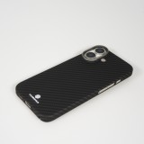 iPhone 17 Case Hülle - Carbomile Schutzcase aus echtem Aramid Carbonfaser - Schwarz