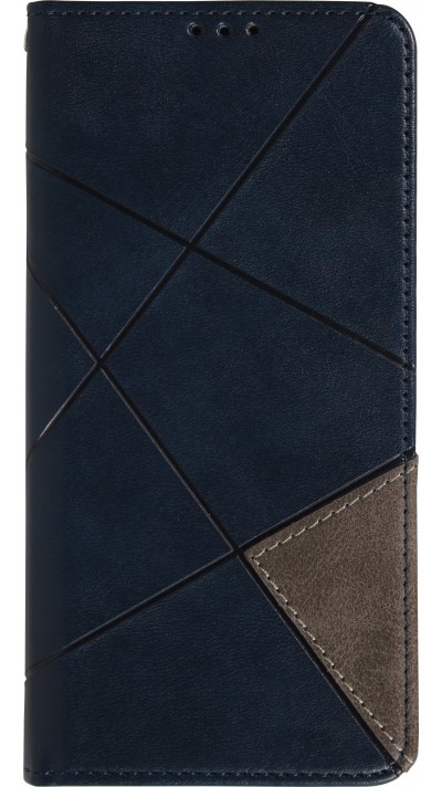 Coque iPhone 17 - Flip Géometrique - Bleu