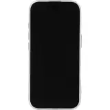 Coque iPhone 17 - Gel petit coeur transparent - Blanc