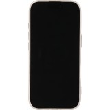 Coque iPhone 17 - Gel petit coeur transparent - Noir