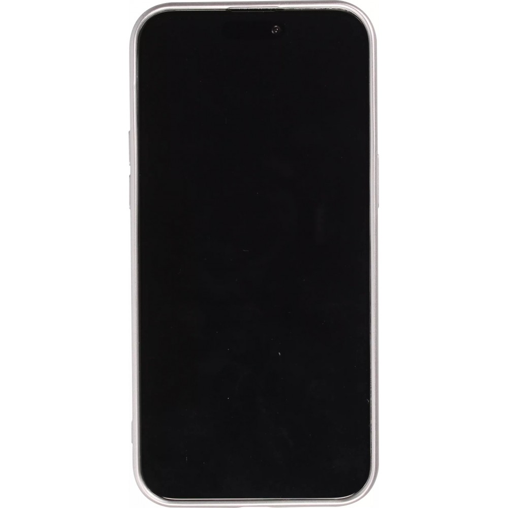 Coque iPhone 17 - Gel souple avec vitre de protection caméra MagSafe - Argent