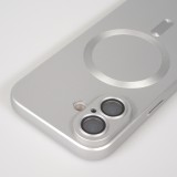 Coque iPhone 17 - Gel souple avec vitre de protection caméra MagSafe - Argent