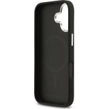 Coque iPhone 17 - Karl Lagerfeld PU RSG Logo MagSafe &eacute;l&eacute;gante et protectrice - Noir